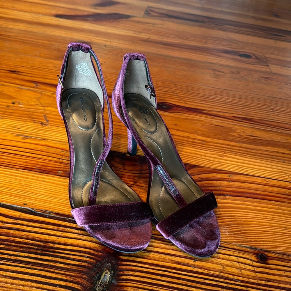 Velvet heels